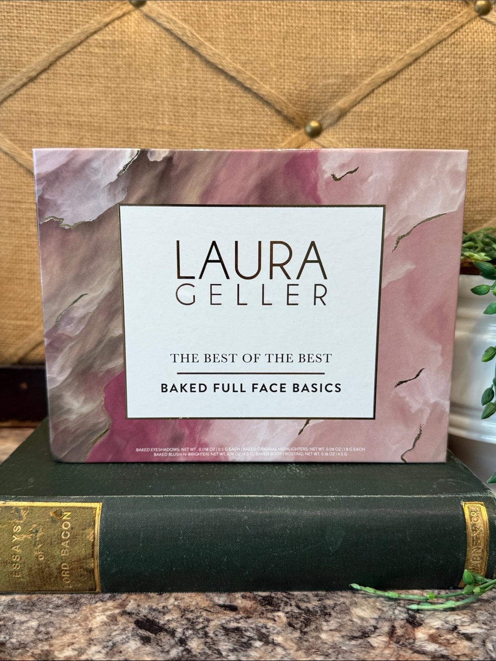 Laura Geller Baked Full Face Basics Palette - Pink Marble Design